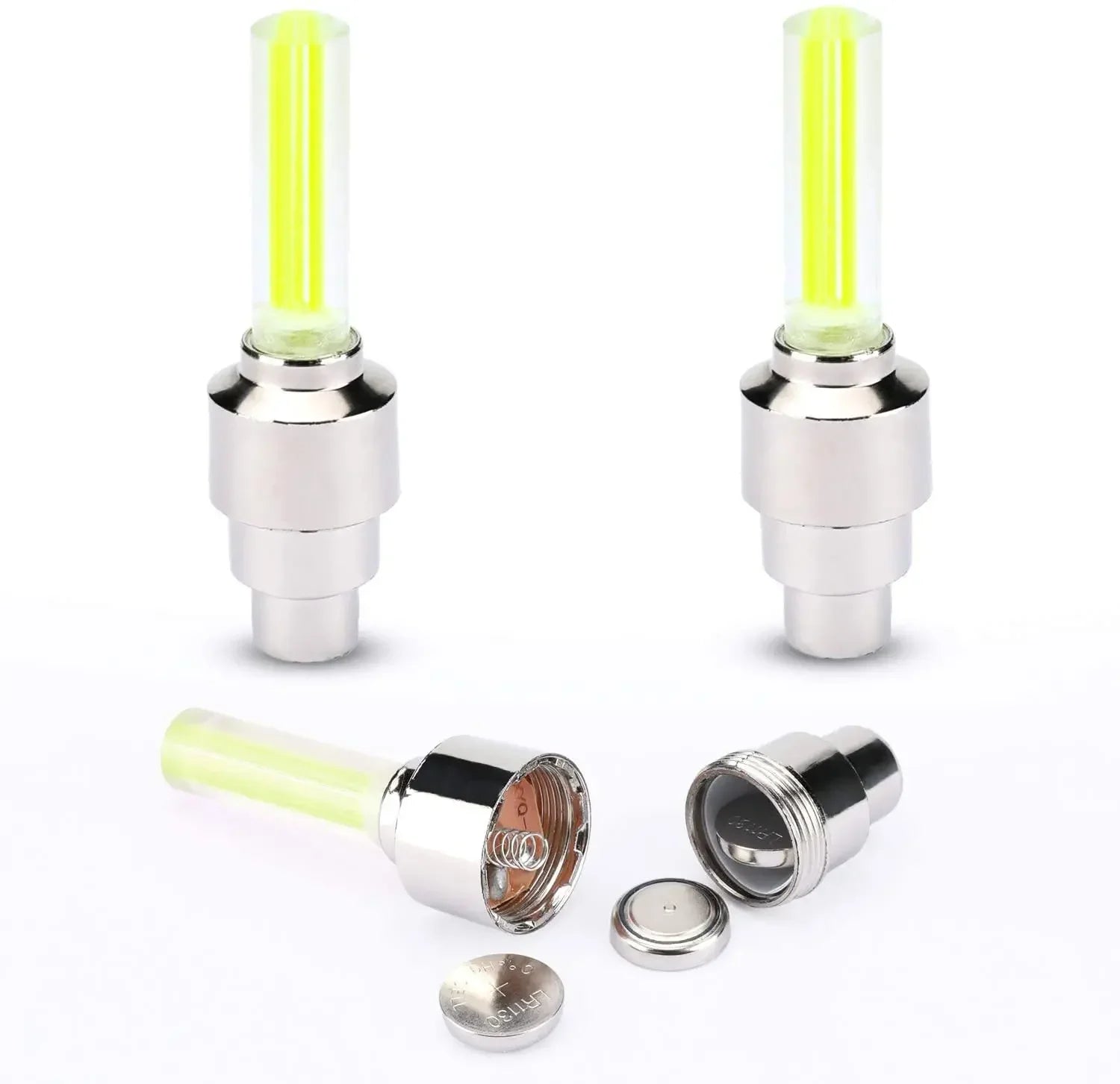 Bicycle Wheel Light Motion Sensor LED Light Waterproof Mini Neon Light Tire Nozzle Valve Cap Light for Car Motorcycle Bicycle