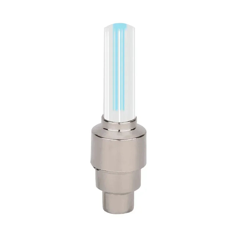 Bicycle Wheel Light Motion Sensor LED Light Waterproof Mini Neon Light Tire Nozzle Valve Cap Light for Car Motorcycle Bicycle