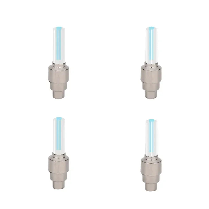 Bicycle Wheel Light Motion Sensor LED Light Waterproof Mini Neon Light Tire Nozzle Valve Cap Light for Car Motorcycle Bicycle