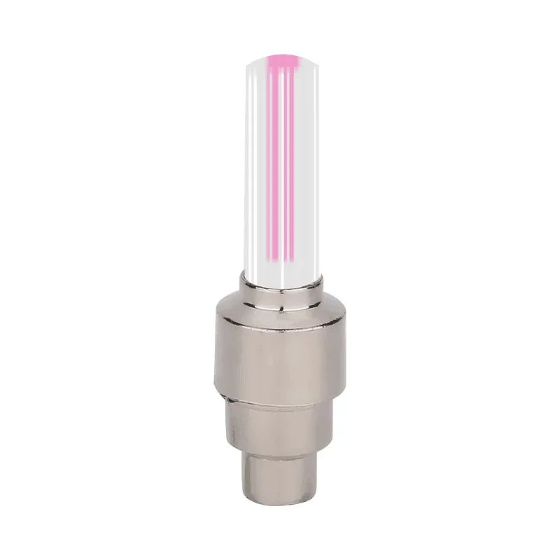 Bicycle Wheel Light Motion Sensor LED Light Waterproof Mini Neon Light Tire Nozzle Valve Cap Light for Car Motorcycle Bicycle