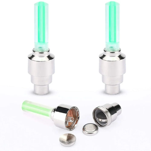 Bicycle Wheel Light Motion Sensor LED Light Waterproof Mini Neon Light Tire Nozzle Valve Cap Light for Car Motorcycle Bicycle